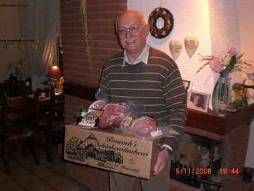Gewinner vom Schinken Schätzen
