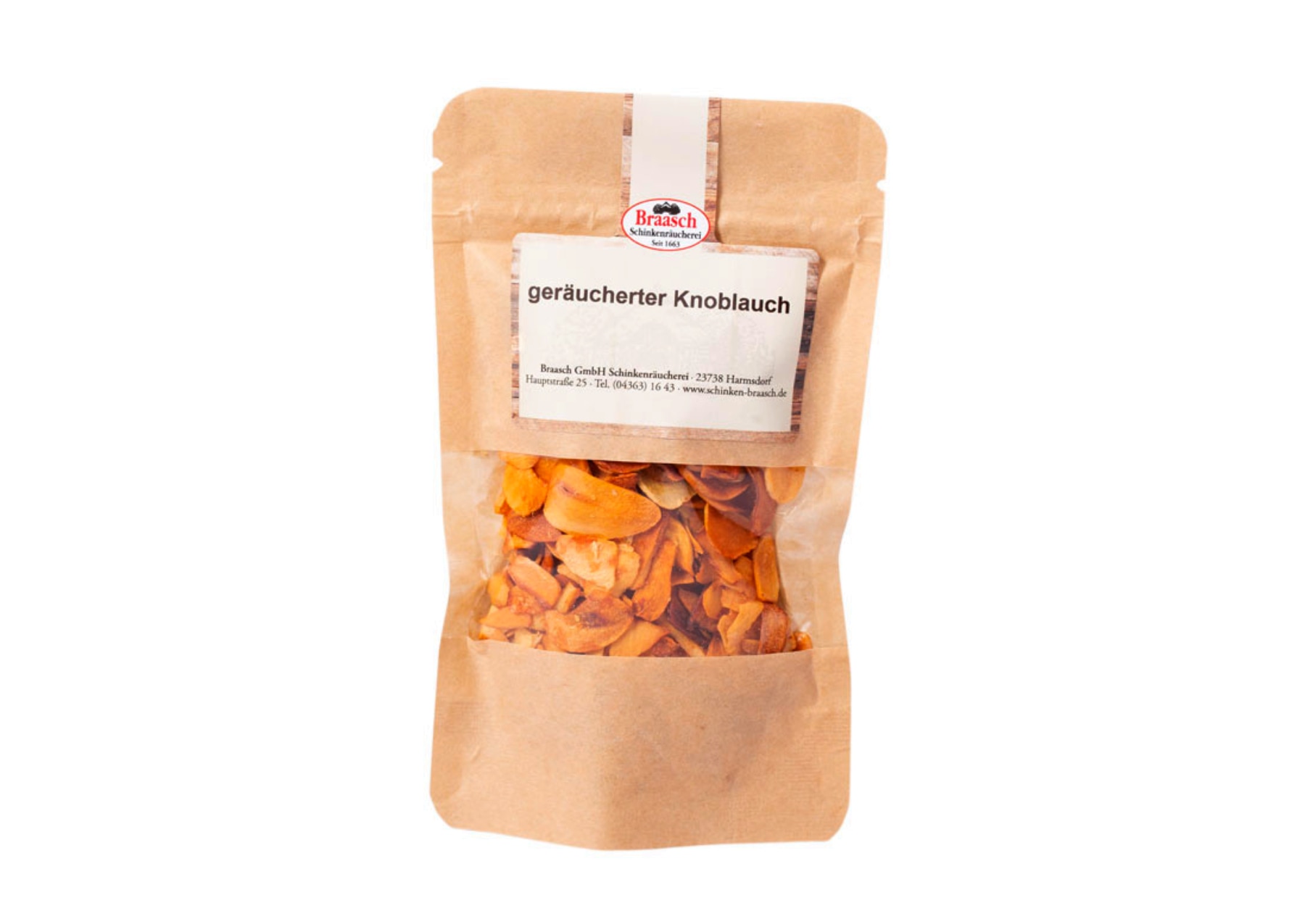 Geräucherter Knoblauch im Tütchen