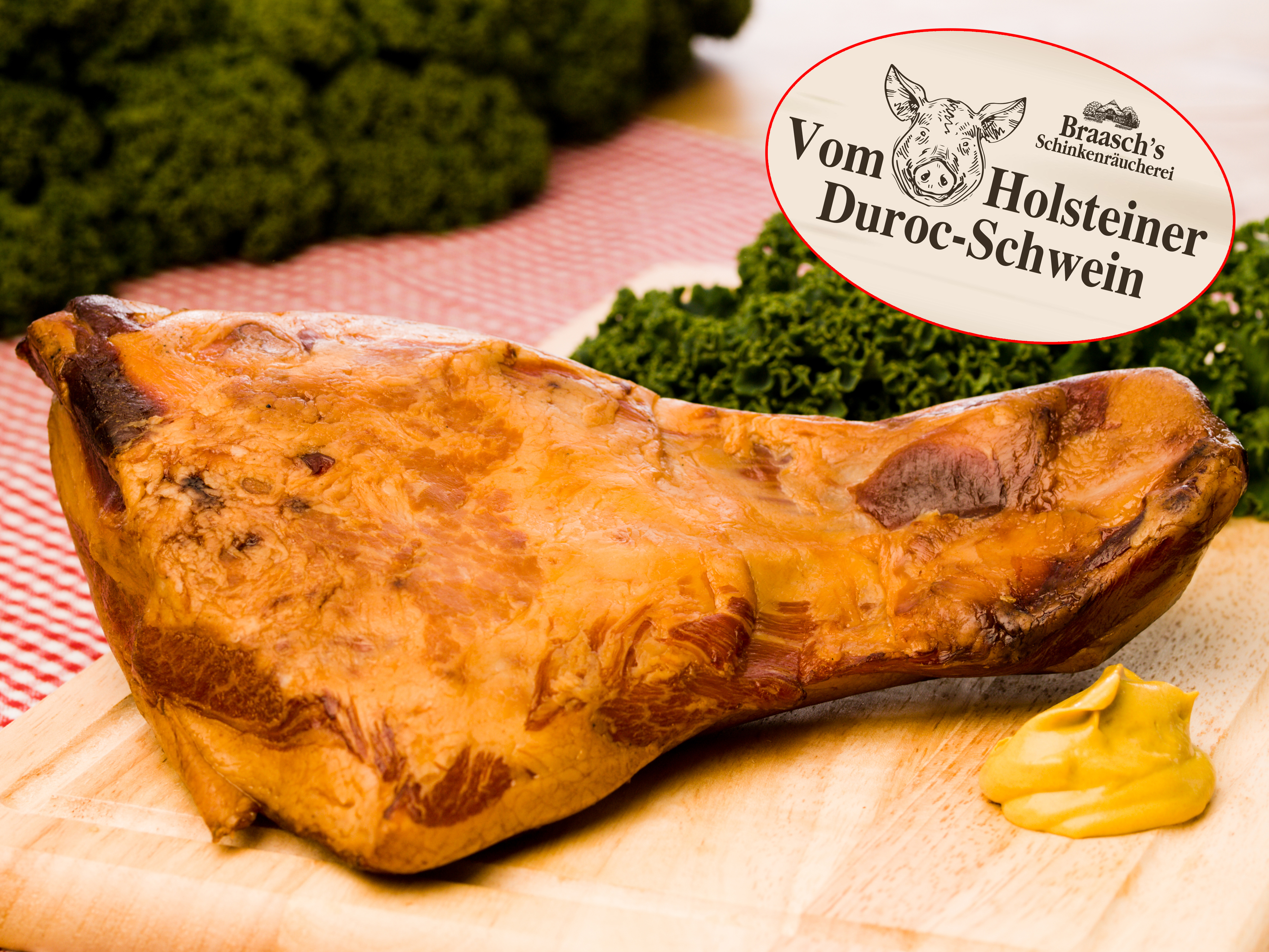 Schweinebacke vom Duroc-Schwein