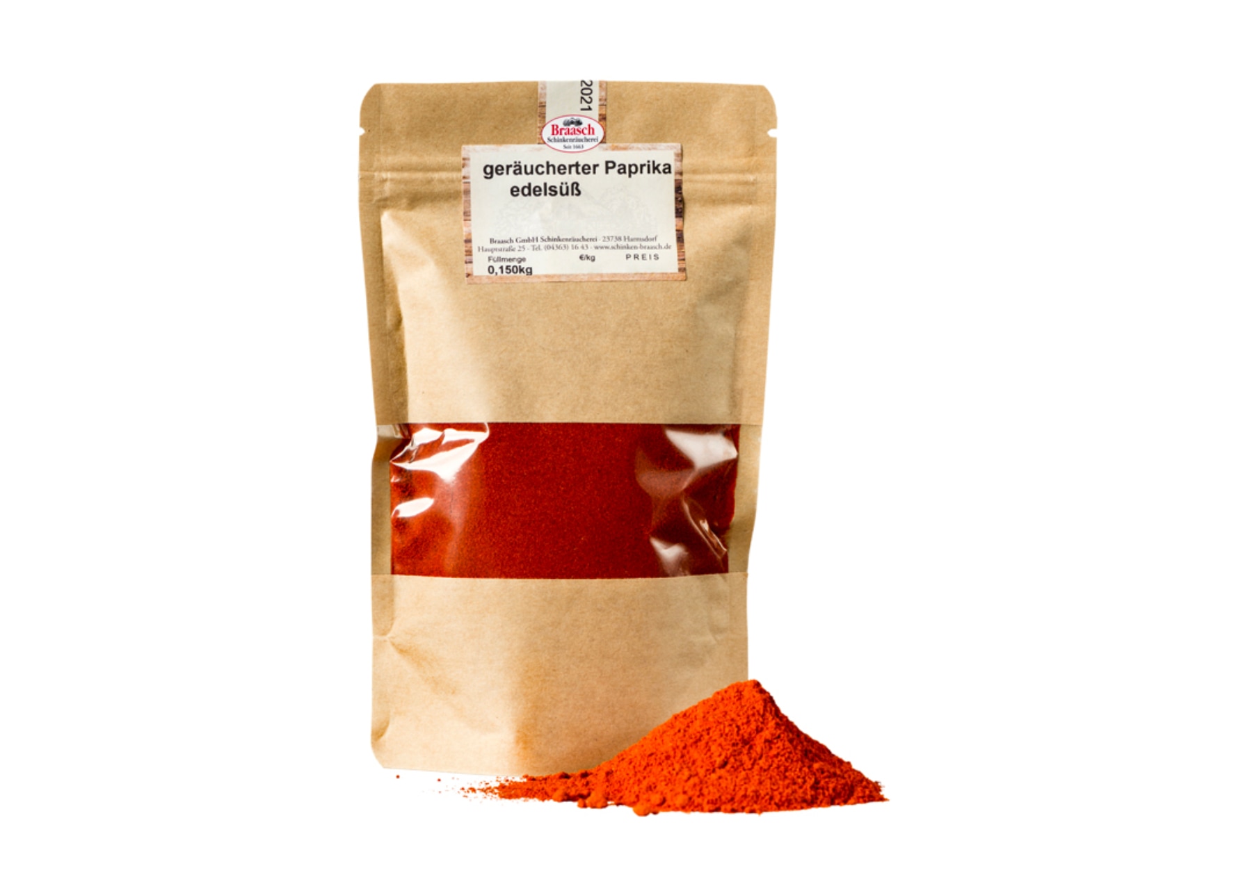 Geräucherte Paprika edelsüß im Tütchen