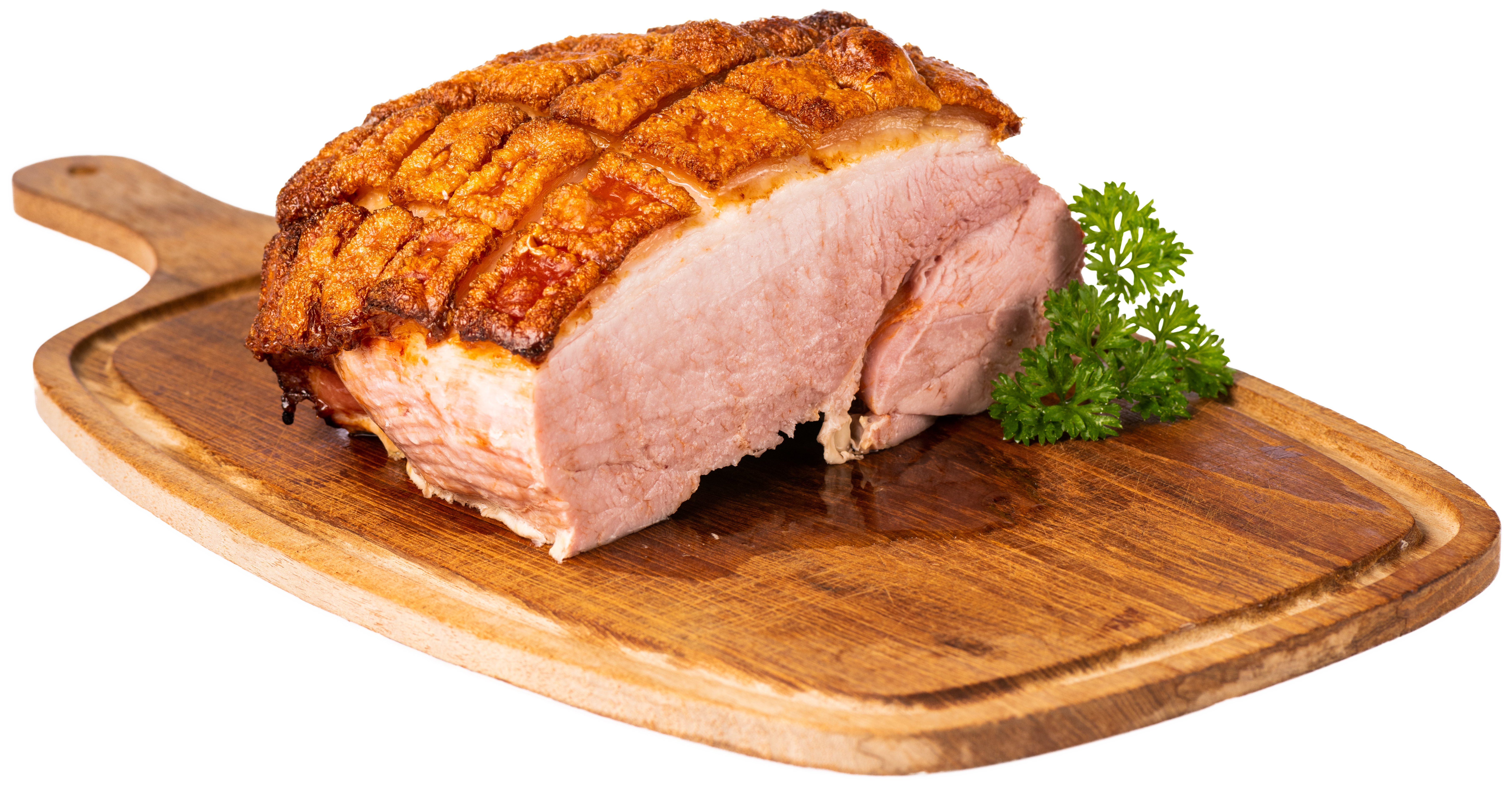 Spanferkel-Braten-Anschnitt