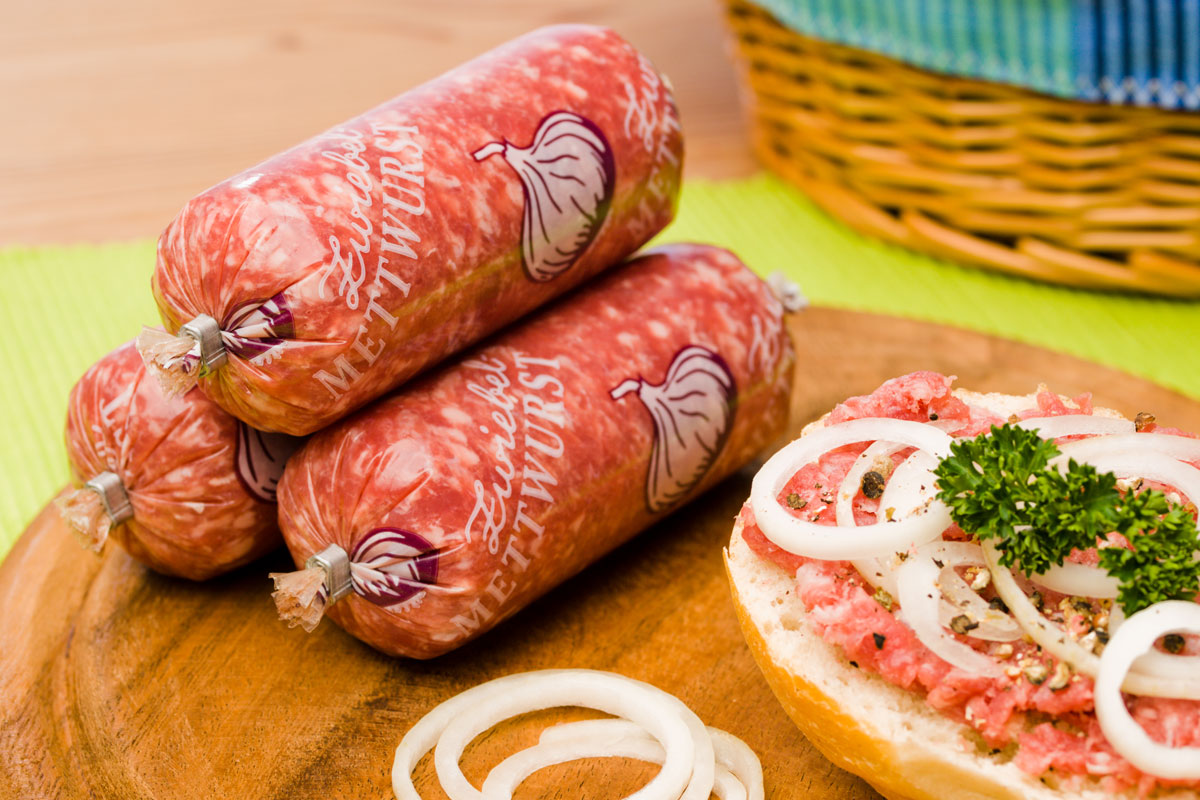 zwiebelmett Zwiebelmettwurst
