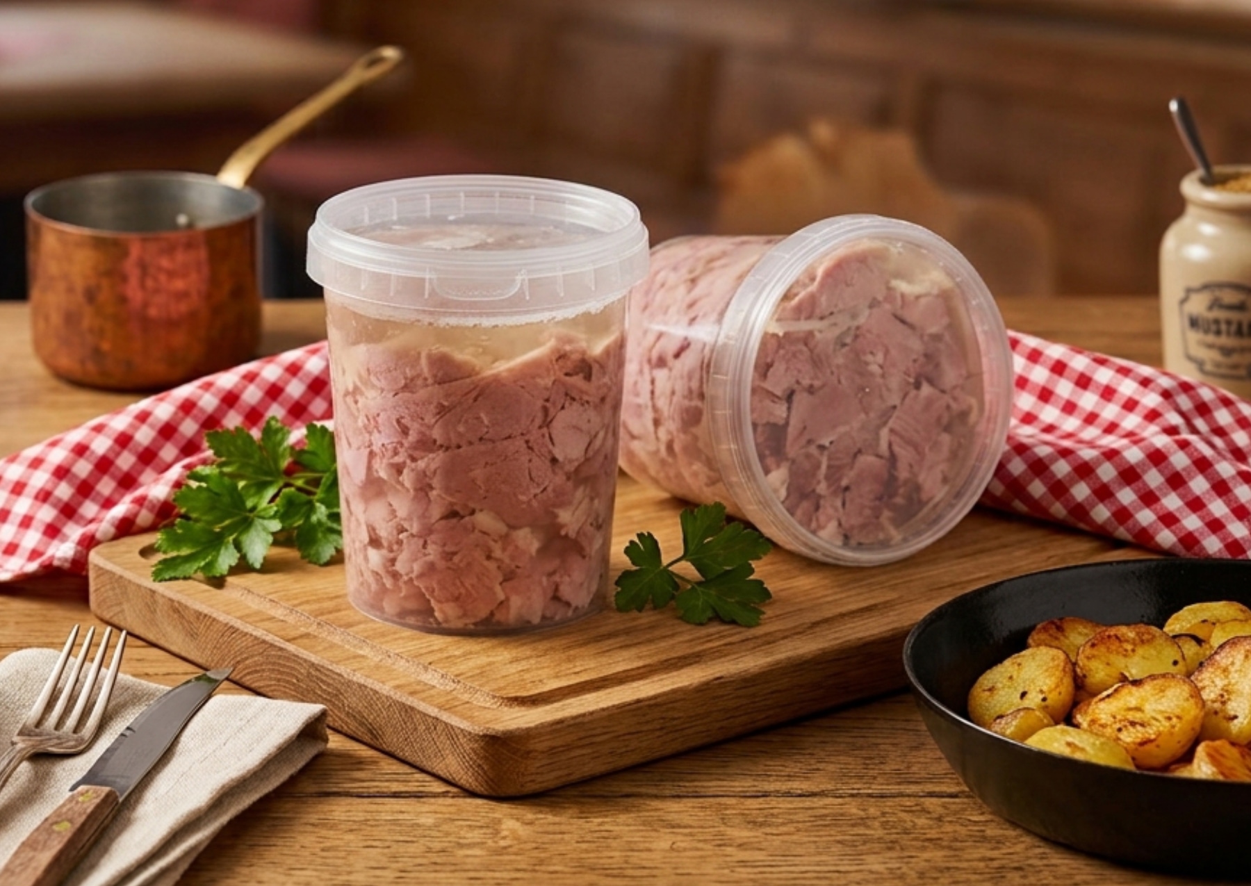Sauerfleisch im Becher
