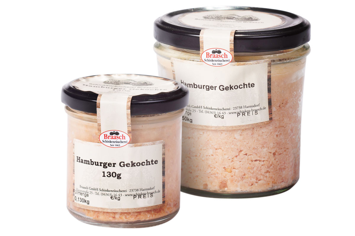 Hausgemachte Hamburger Gekochte im Glas