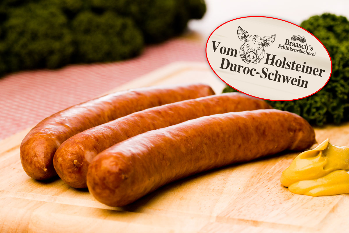 Mettenden-Kohlwurst vom Duroc-Schwein