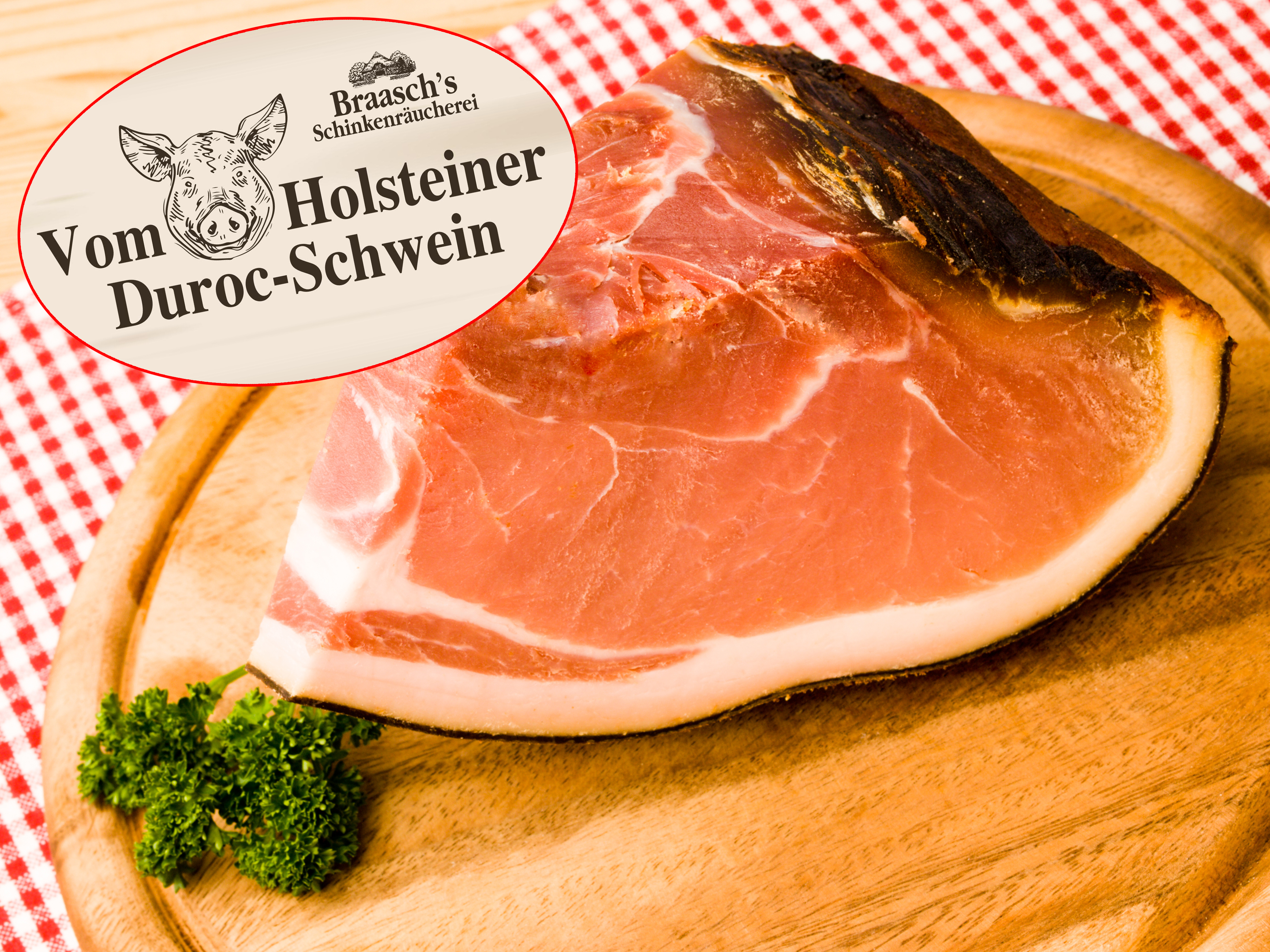 Untere Hälfte (Kappe) vom Duroc-Schwein