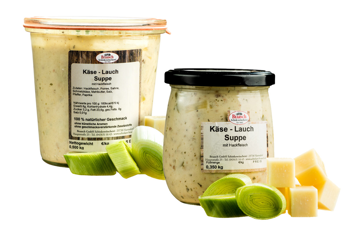 Käse-Lauch-Suppe hausgemacht