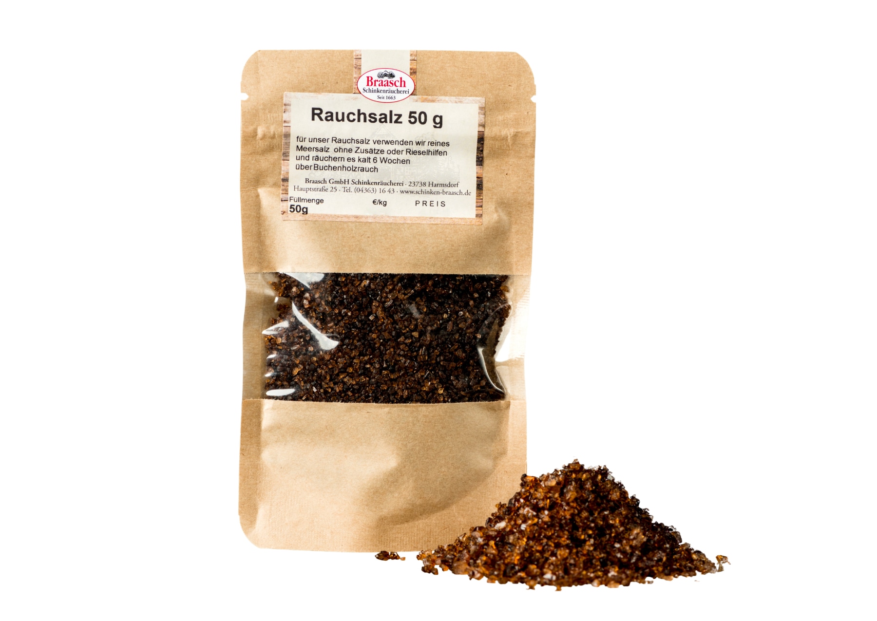 Rauchsalz Tütchen fein 50g